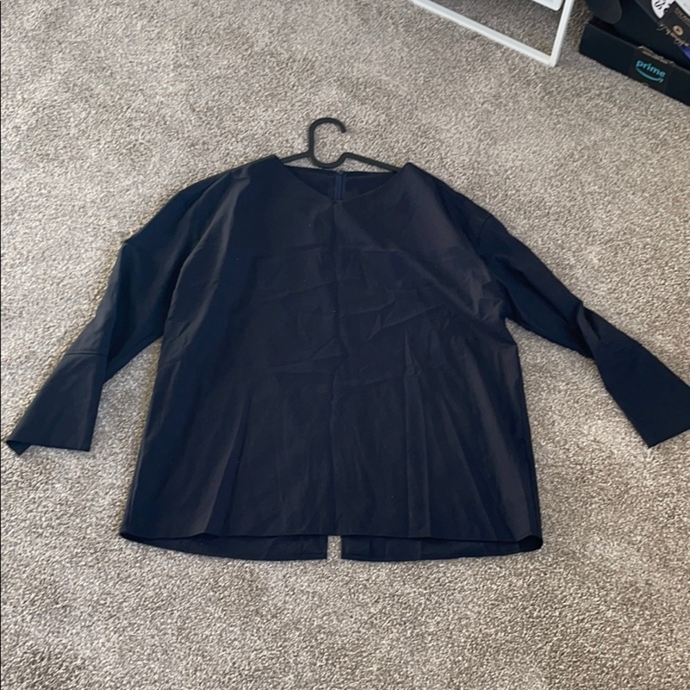 Mila Owen navy blue blouse, new